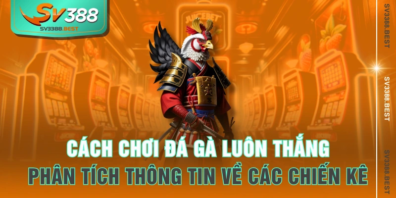 Cách chơi đá gà luôn thắng - phân tích thông tin về các chiến kê
