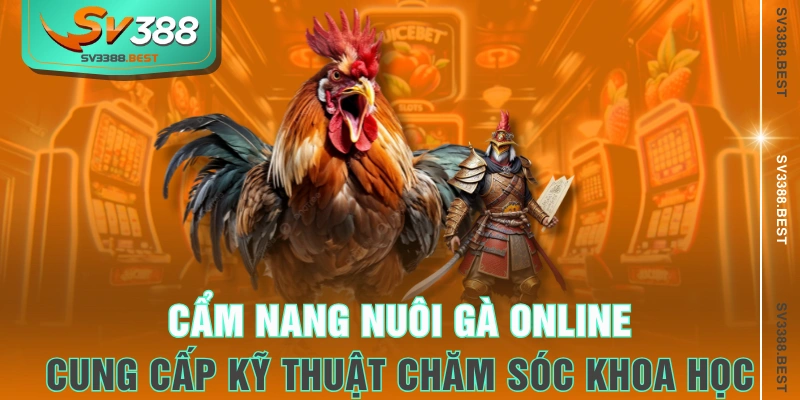 Cẩm nang nuôi gà online cung cấp kỹ thuật chăm sóc khoa học