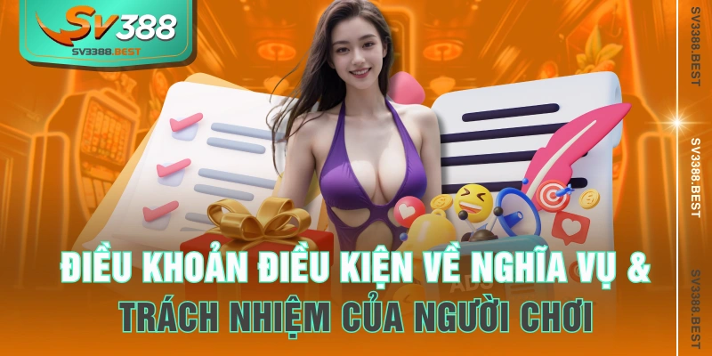 Điều khoản điều kiện về nghĩa vụ & trách nhiệm của người chơi